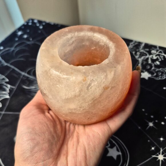 Himalayan Salt Candle Holders (Large) - Picture 3 of 5